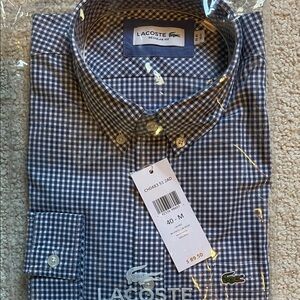 Lacoste Navy Gingham Men's Shirt